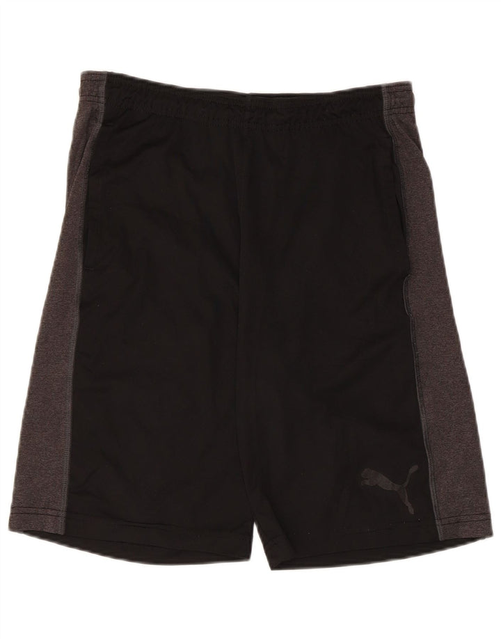 PUMA Shorts deportivos para hombre Small Black Colorblock