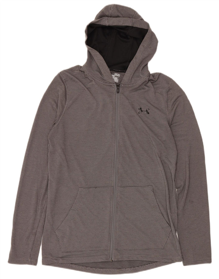 UNDER ARMOUR Sudadera con capucha y cremallera Heat Gear para hombre Poliéster gris medio