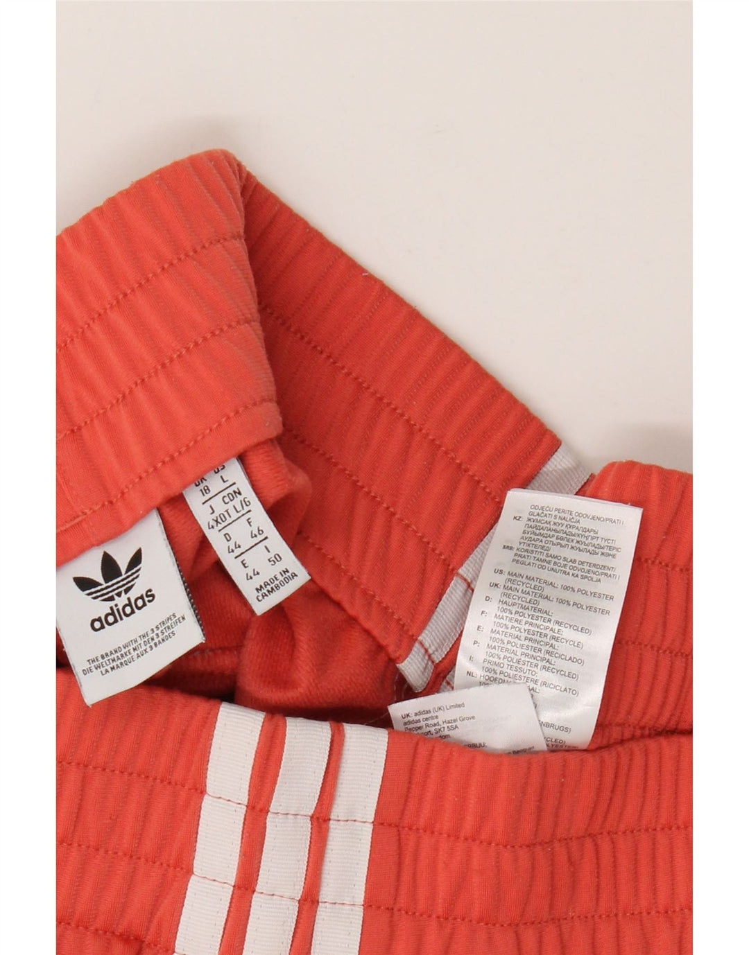 Adidas Pantalones cortos deportivos para mujer ES 40 XL Naranja Poliéster