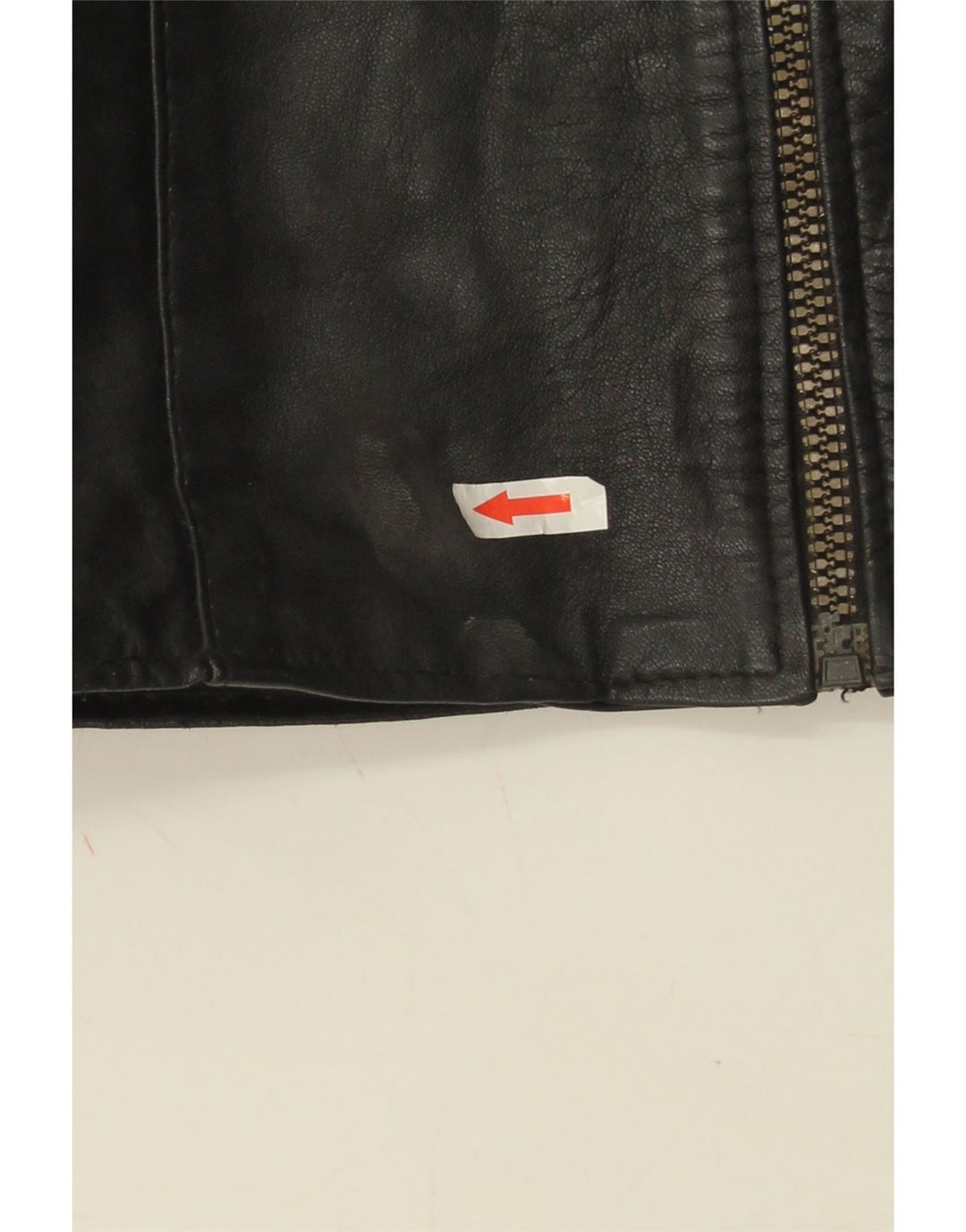 Vintage mujer cuero gilet Reino Unido 10 pequeño negro