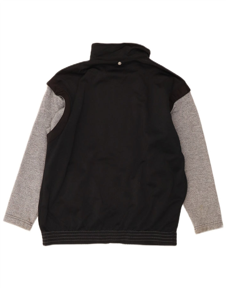 Champion Chaqueta de chándal para niños 13-14 años Negro Poliéster color block