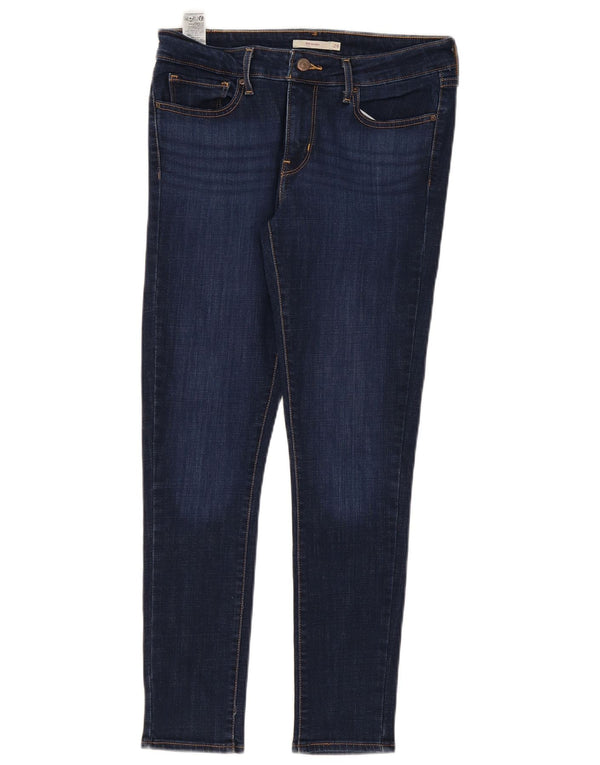 Levi's Jeans Ajustados 711 Para Mujer W29 L28 Algodón Azul Marino