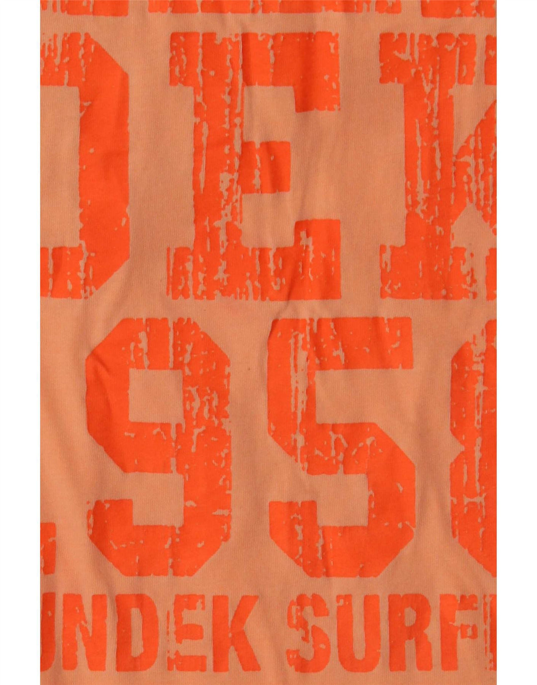 Sundek Camiseta gráfica para hombre Top grande de algodón naranja