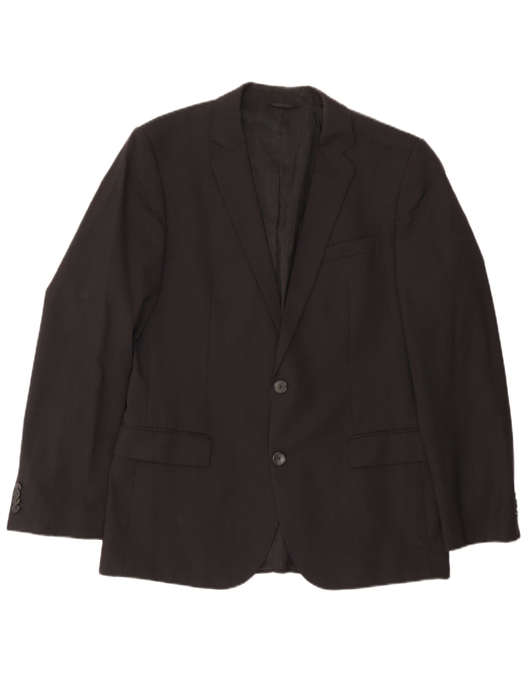 Hugo Boss Chaqueta tipo blazer de 2 botones para hombre EU 50 Grande Lana negra