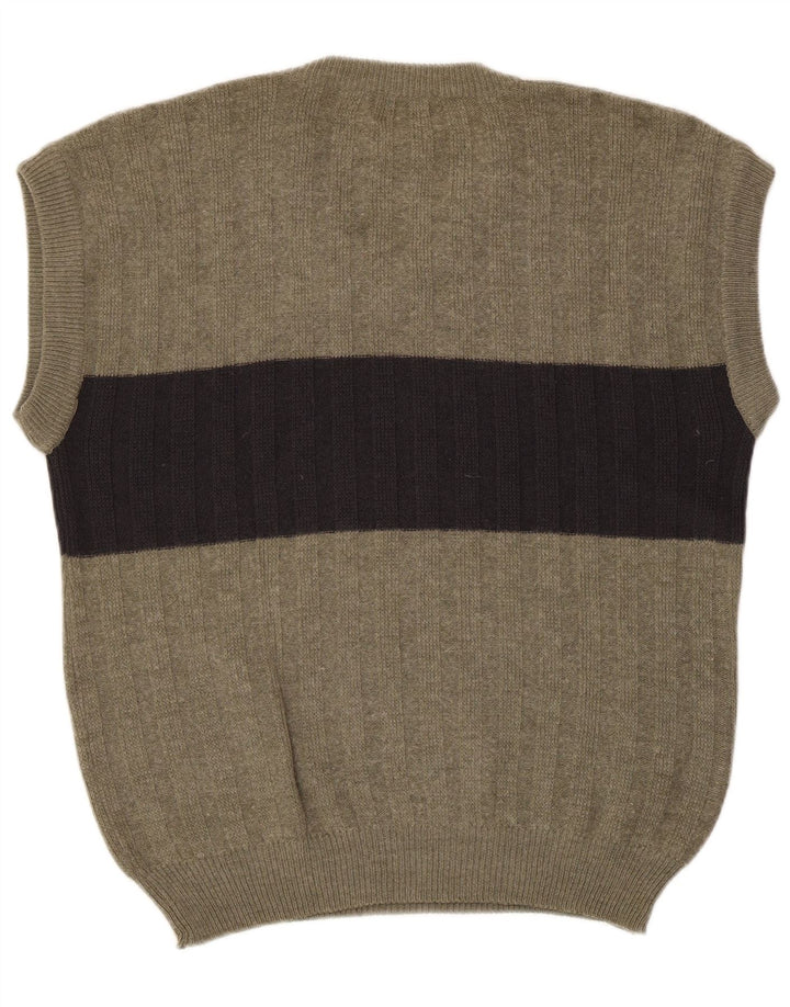 KIRKLAND Camiseta sin mangas para hombre IT 52 Large Khaki Colourblock