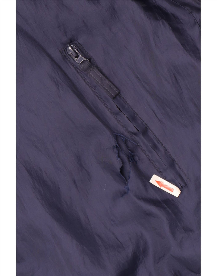 Diadora Chaqueta impermeable holgada para hombre UK 38 Medium Azul marino Poliéster