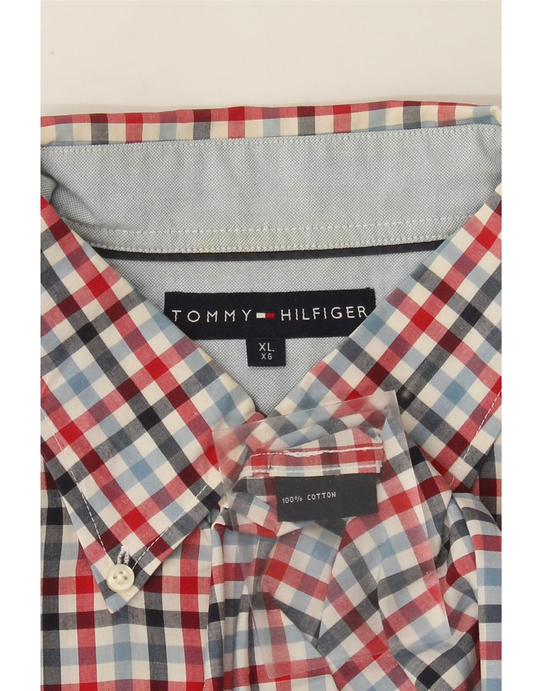 Camisa Tommy Hilfiger Hombre XL Algodón Vichy Multicolor
