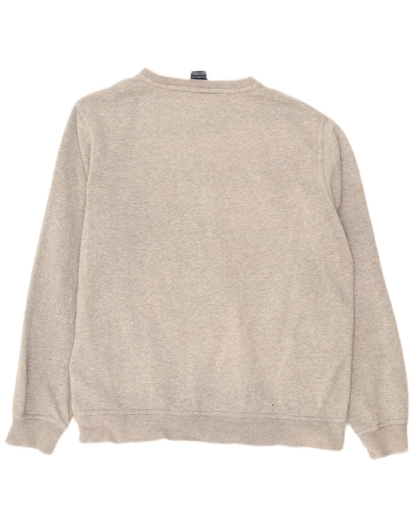 Nike - Sudadera tipo jersey para hombre, talla grande, algodón moteado gris