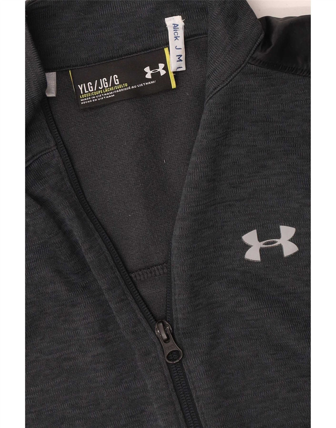 Under Armour Boys Graphic Chándal Top Chaqueta 11-12 Años Grande Gris