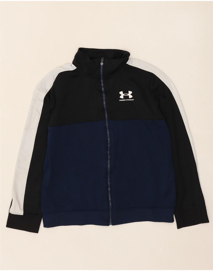 Under Armour Chaqueta de chándal para niño 13-14 años XL Azul marino Colorblock