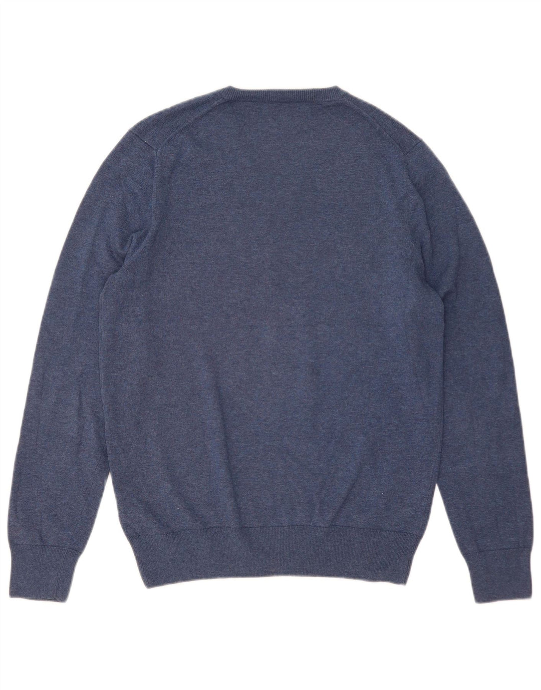 Marks & Spencer Jersey con cuello en V para hombre de algodón azul medio