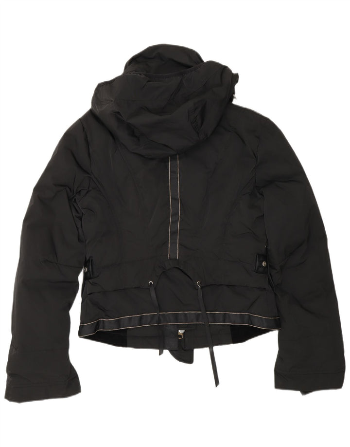 Marithe Francois Girbaud Chaqueta acolchada con capucha para mujer IT 42 Medium Black