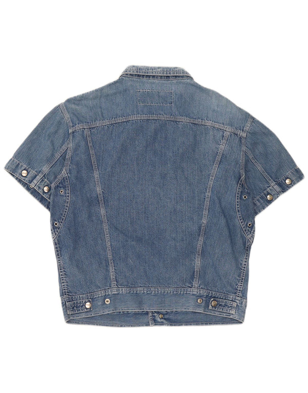 Lemon Camisa Vaquera De Manga Corta Azul Medio Hombre