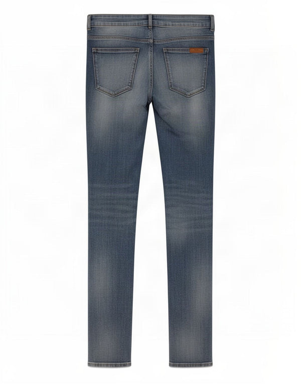 Zara Vaqueros pitillo de talle medio para mujer EU 38 Small W30 L31 Azul