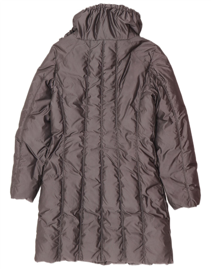 Penny Black Abrigo acolchado con capucha para mujer UK 42 Gris medio