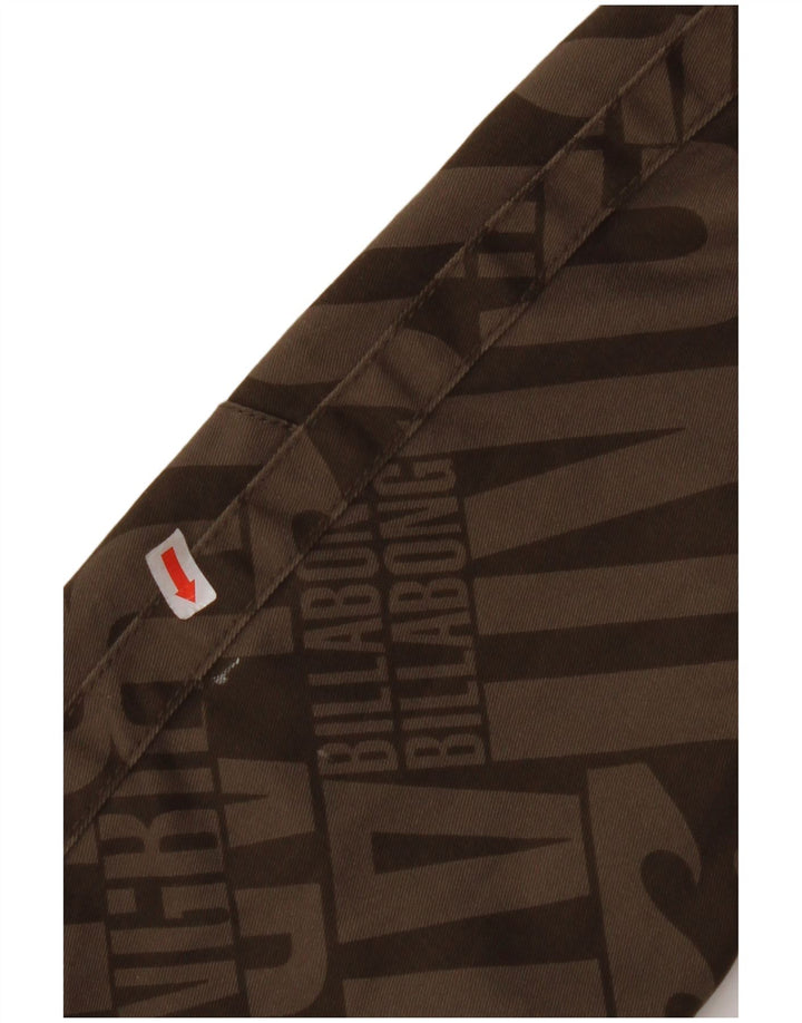 BILLABONG Chaqueta bomber gráfica para hombre UK 36 Small Marrón Poliéster