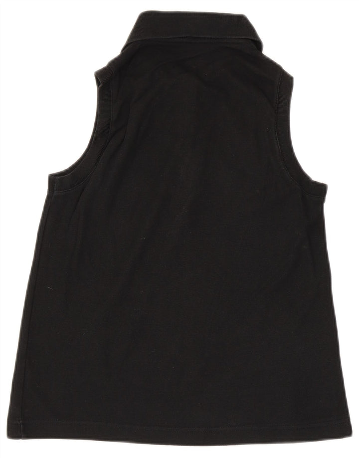 Fila Polo Sin Mangas Mujer IT 42 Algodón Negro Mediano