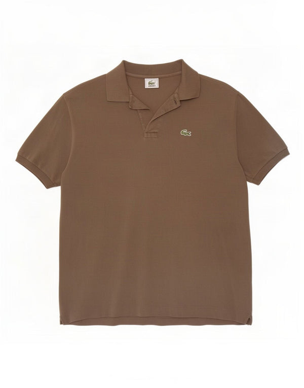 Polo Lacoste Hombre Talla 6 XL Algodón Caqui