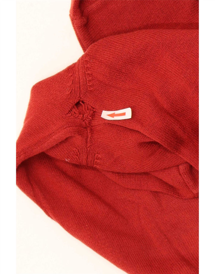 Marks & Spencer Suéter con Cuello en V para Hombre Pequeño Algodón Naranja