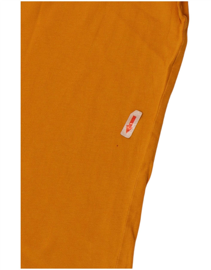 Puma Hombre Camiseta Gráfica Top Algodón Amarillo Medio