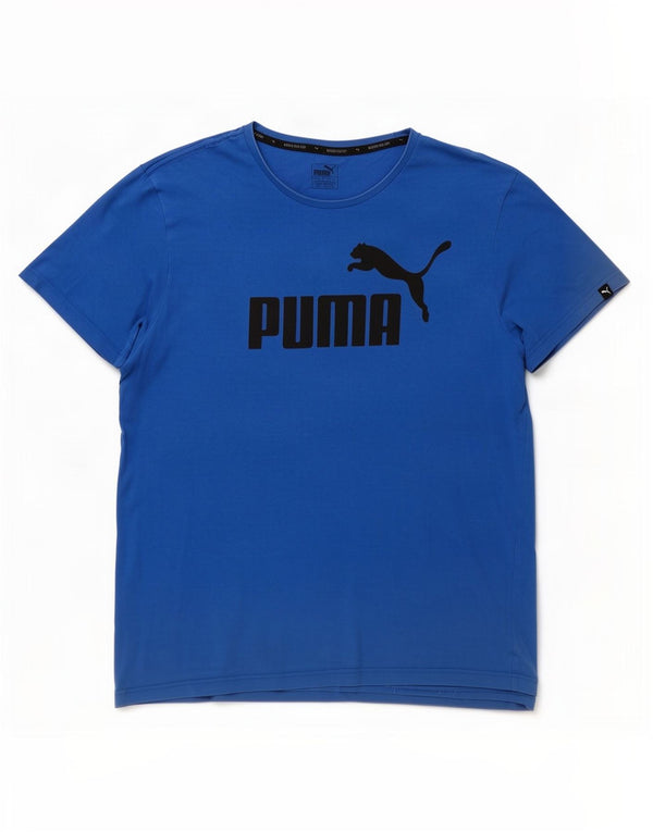 Puma Camiseta gráfica para hombre Top 2XL Algodón azul