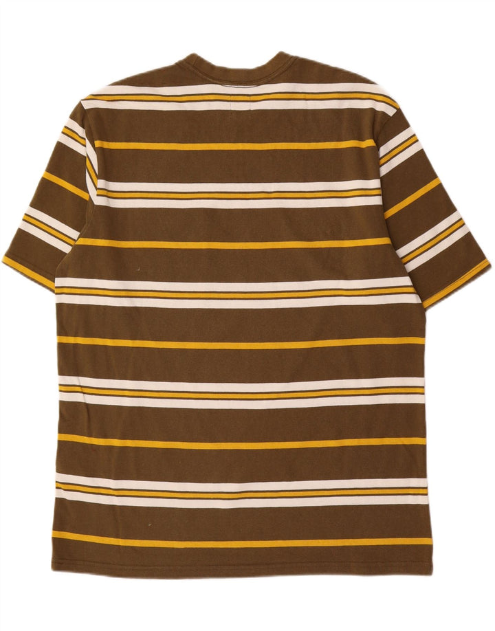 LEVI'S Camiseta extragrande de algodón a rayas en marrón medio para hombre