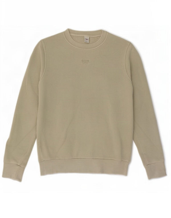 Reebok Sudadera extragrande para mujer, jersey UK 4/6 XS, algodón verde