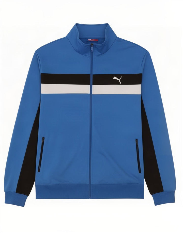 Puma Hombre Chándal Top Chaqueta XL Azul Colorblock
