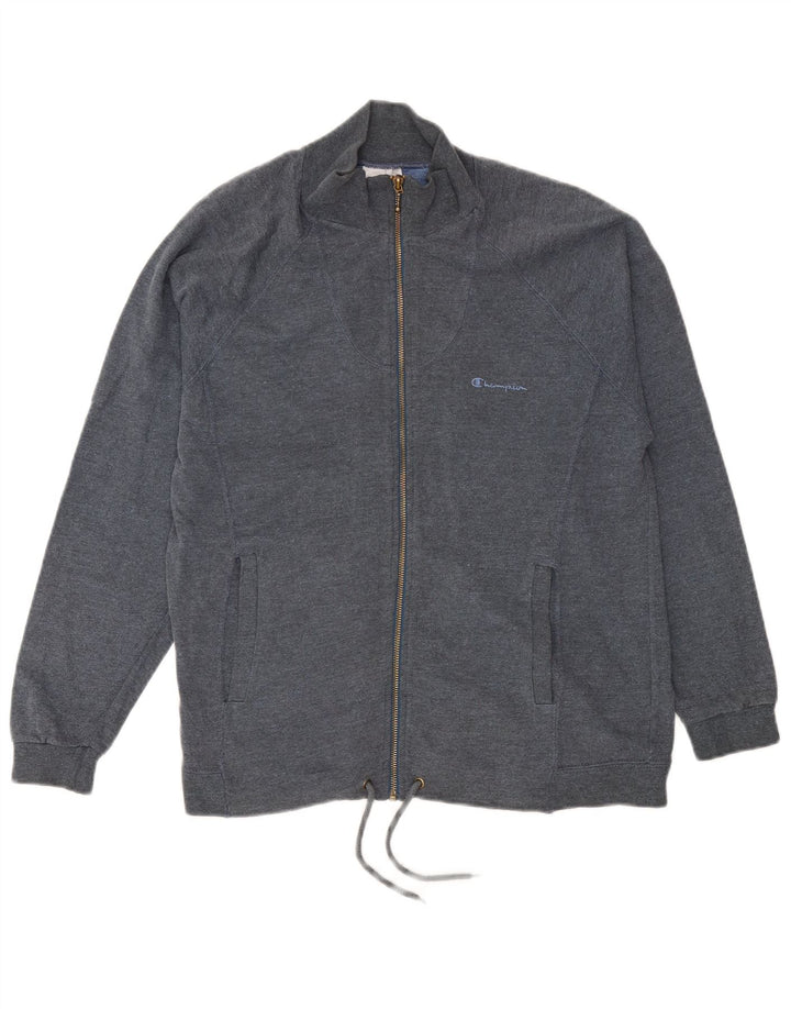 Champion - Chaqueta de chándal con gráfico para hombre, talla pequeña, algodón azul marino