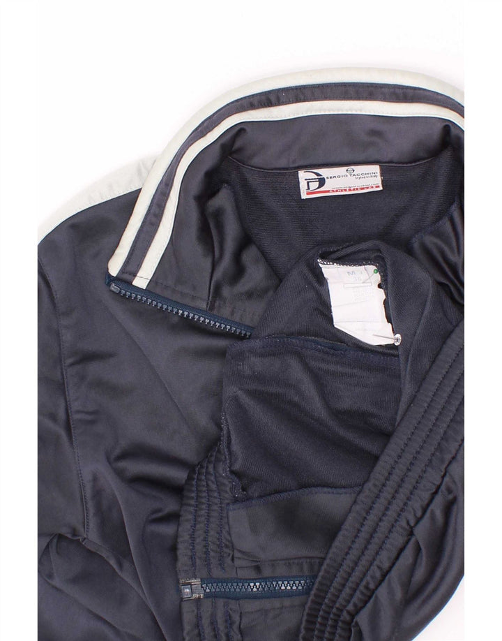 Sergio Tacchini Chándal para niño, chaqueta superior, 11-12 años, mediano, azul marino