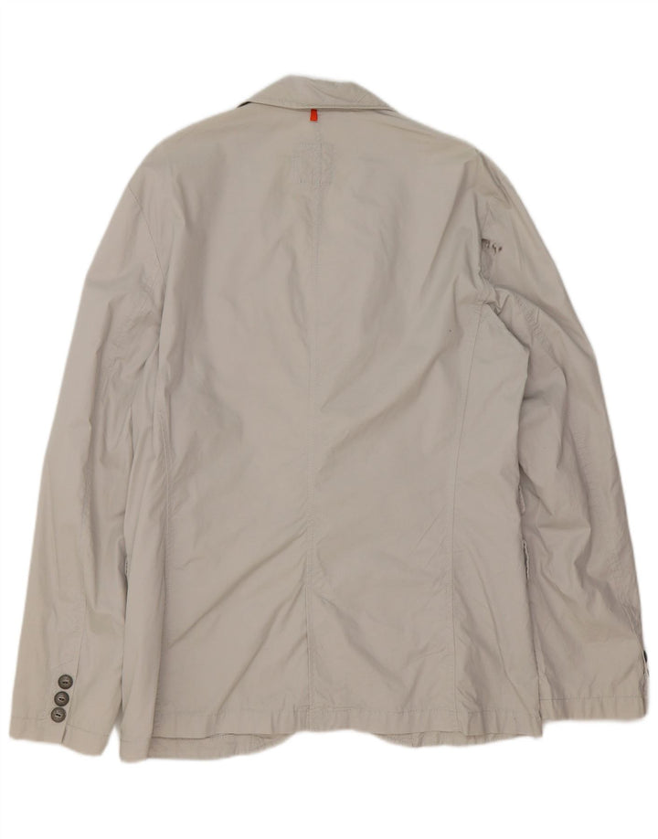 Hugo Boss Chaqueta tipo blazer de 2 botones para hombre UK 52 XL Algodón gris