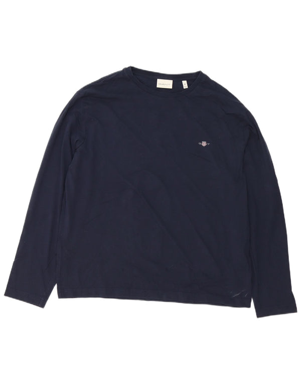 Gant Hombre Top Manga Larga XL Azul Marino Algodón