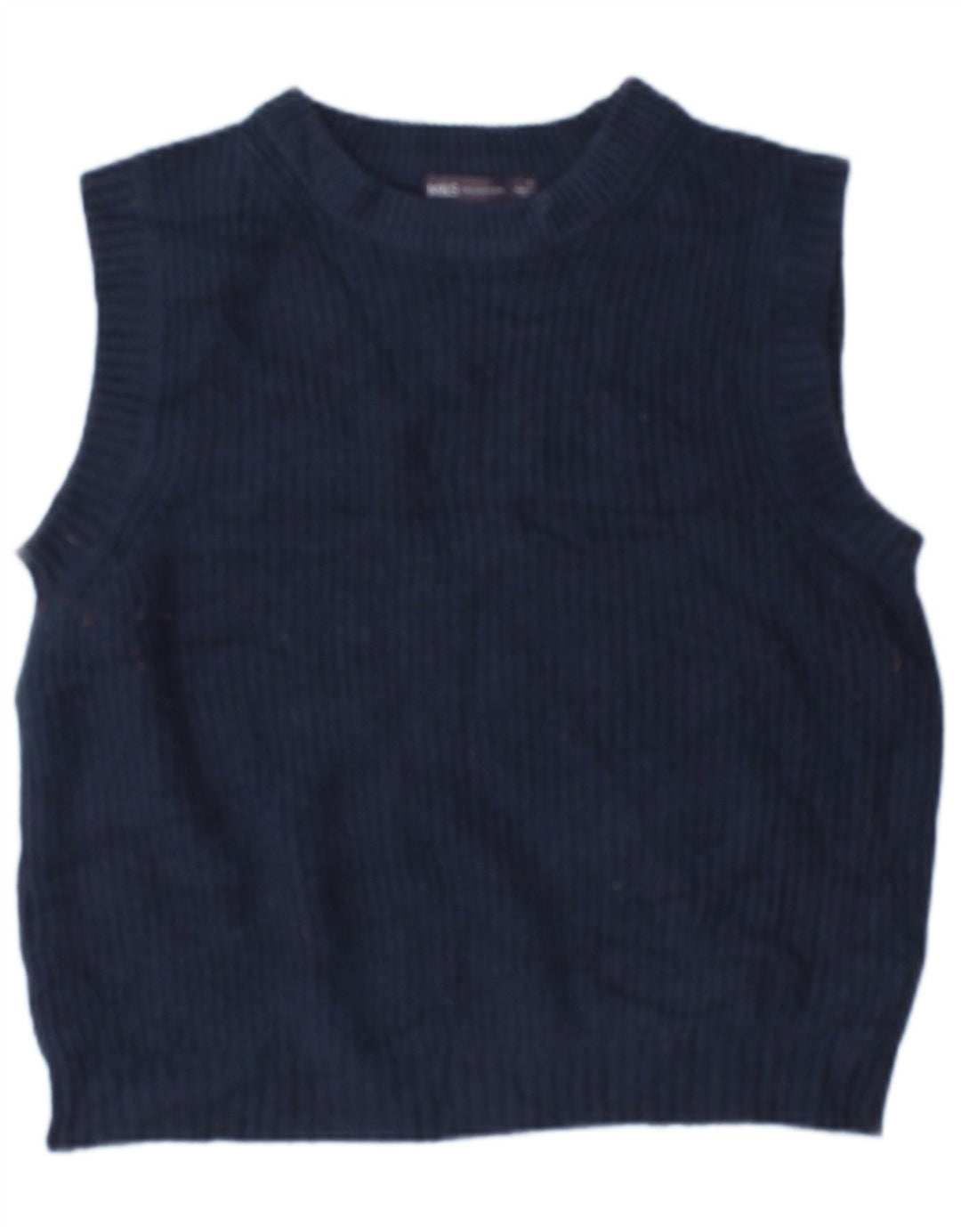 Marks & Spencer Camiseta sin mangas corta de gran tamaño para mujer UK 10 Small Azul marino