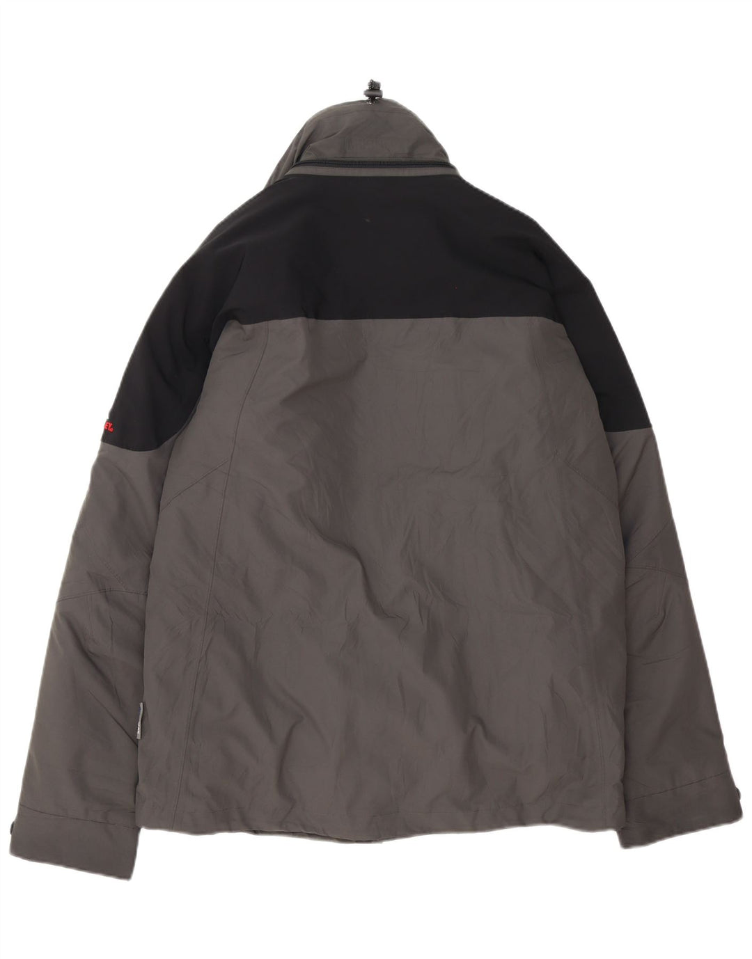MC Kinley Chaqueta cortavientos con capucha para hombre UK 38 Gris medio Colorblock