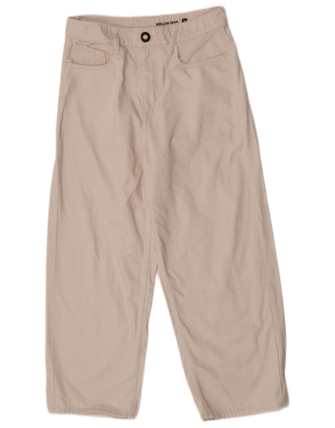 Vaqueros recortados para hombre Volcom W30 L25 Algodón blanco