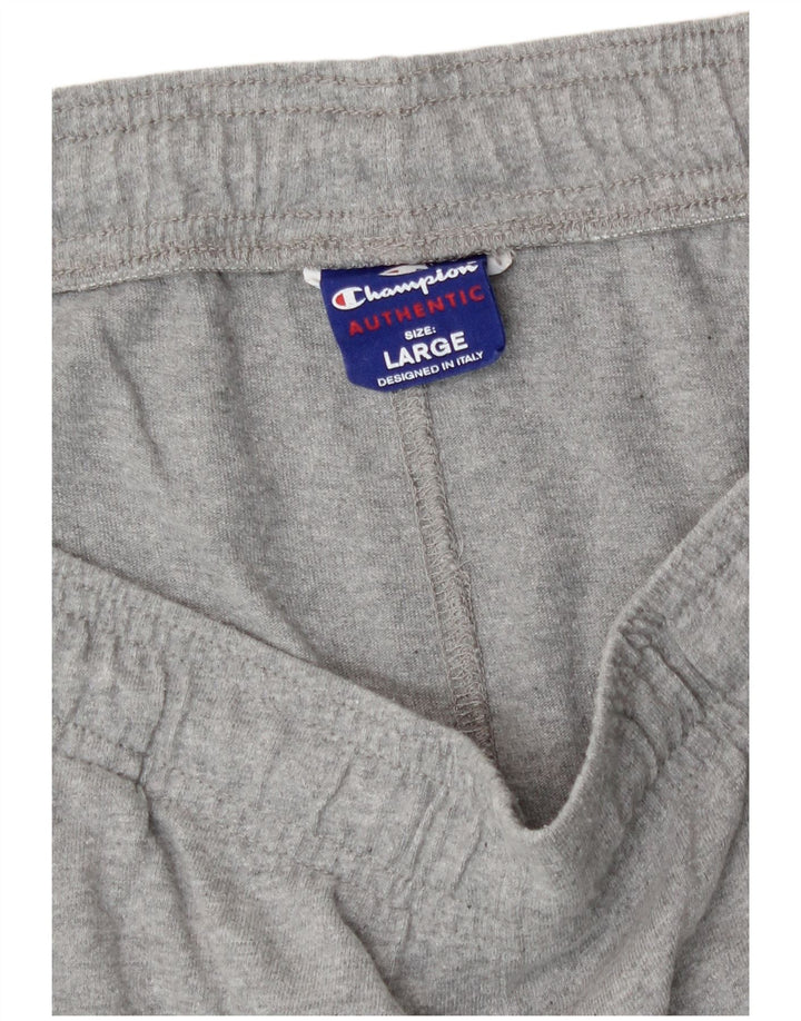 Champion Pantalones Cortos Deportivos Gráficos para Hombre Gris Grande