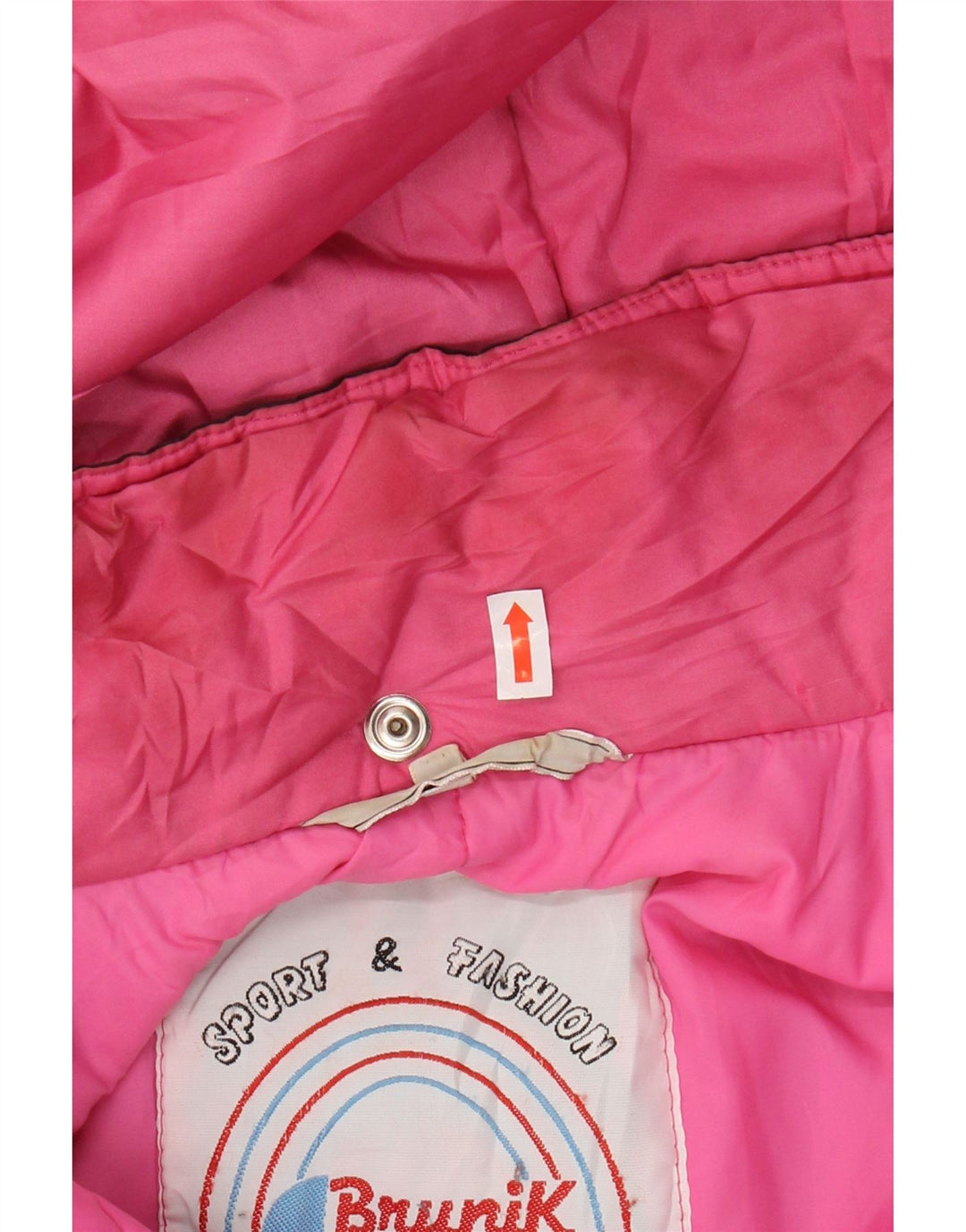 BRUNIK Chaqueta cortavientos con capucha de gran tamaño para mujer IT 42 Medium Black