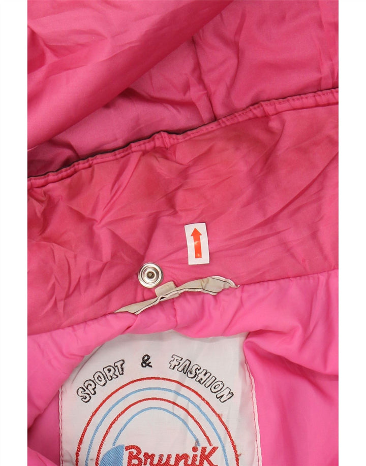 BRUNIK Chaqueta cortavientos con capucha de gran tamaño para mujer IT 42 Medium Black