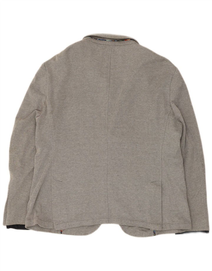 Zara Chaqueta Blazer De 2 Botones Para Hombre EU 56 XL Poliéster Gris