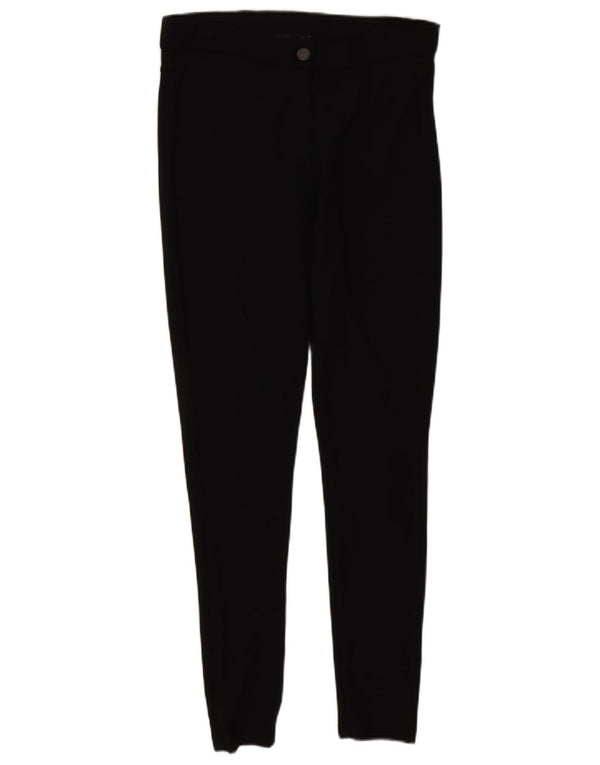 Marks & Spencer Pantalones chinos ajustados para mujer UK 14 Medium W30 L29 Negro