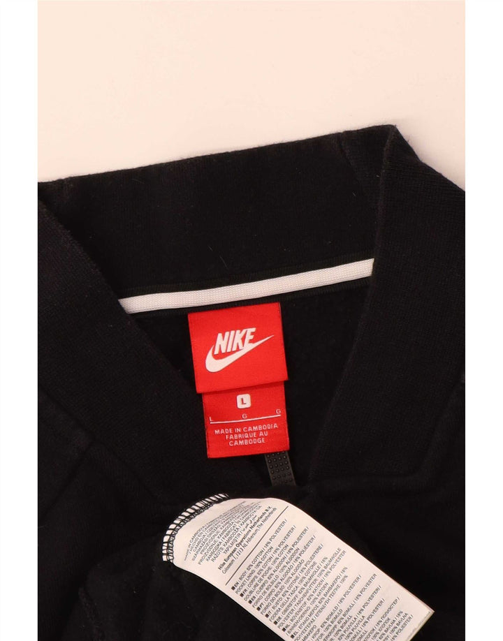 Nike - Chaqueta de chándal para hombre, talla grande, algodón negro