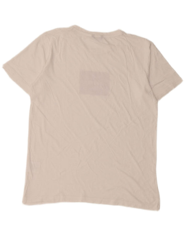 Carrera Camiseta gráfica para hombre Top Medium White Cotton