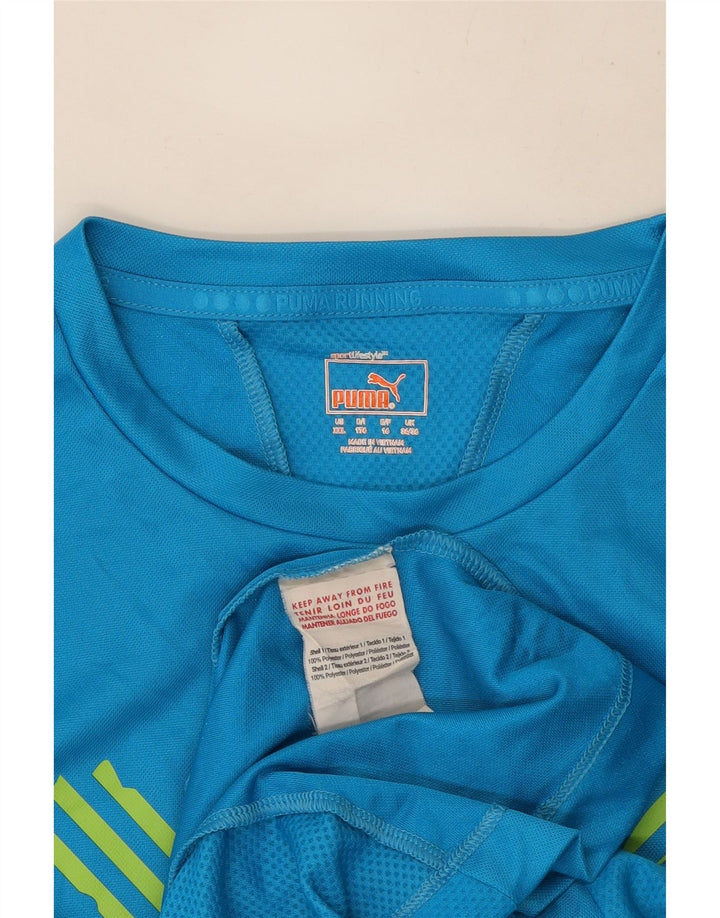 Puma Camiseta Niño Graphic Top 15-16 Años Azul Poliéster