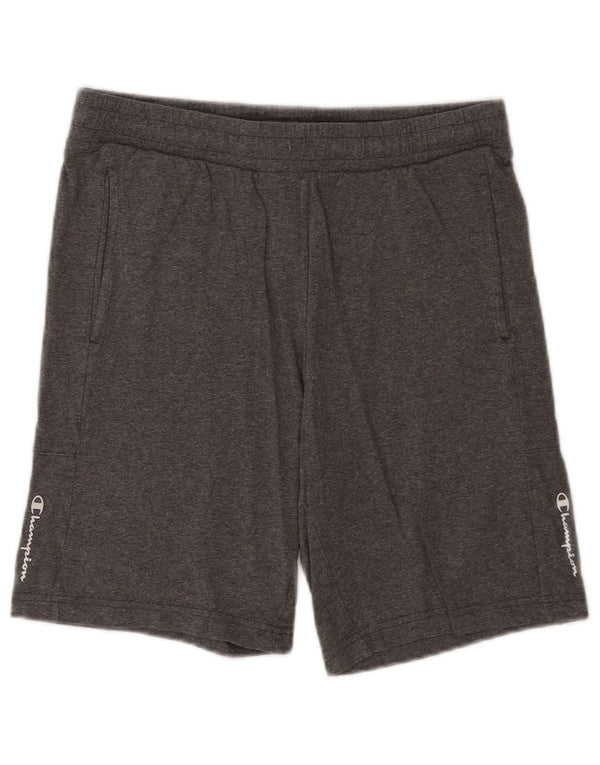 Champion Pantalón Corto Deportivo Para Hombre Pequeño Algodón Gris