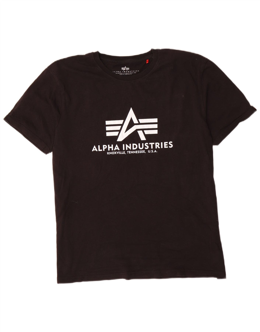 Alpha Industries - Camiseta gráfica de ajuste regular para hombre, talla XL, color negro