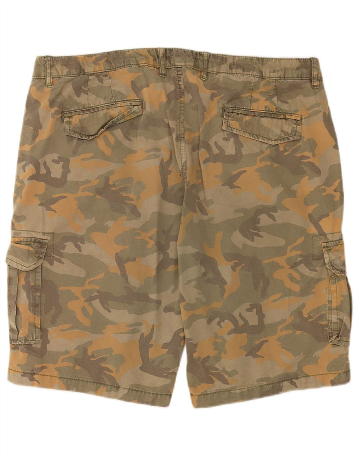 Carrera Shorts Cargo Hombre W38 XL Camuflaje Caqui