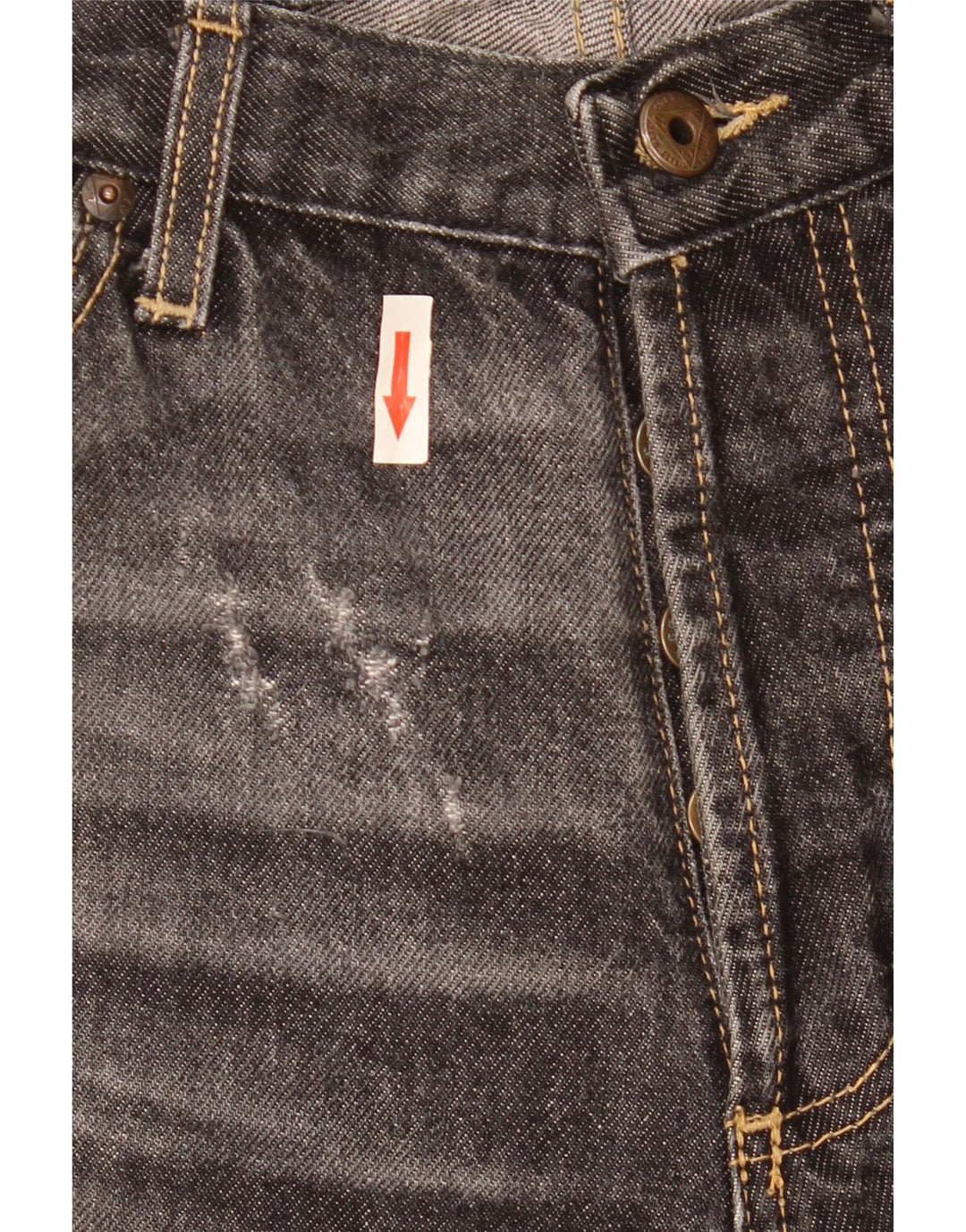 Roy Rogers Vaqueros rectos para hombre W32 L35 Algodón gris