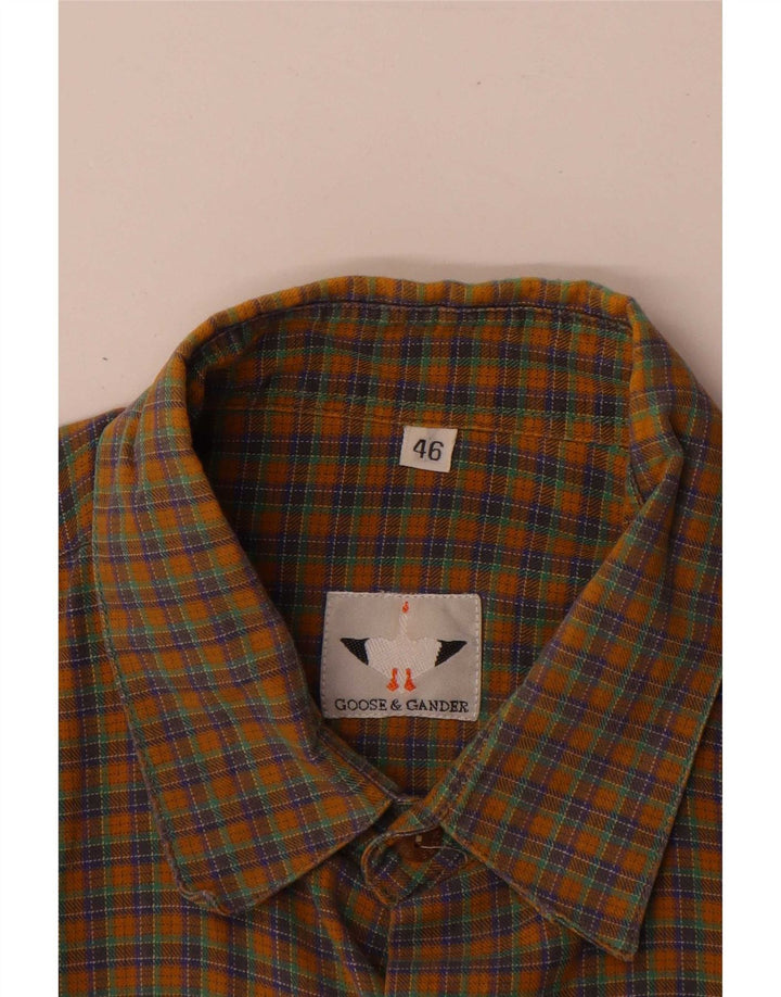 Camisa de franela para hombre Goose & Gander IT 46 Large Brown Check