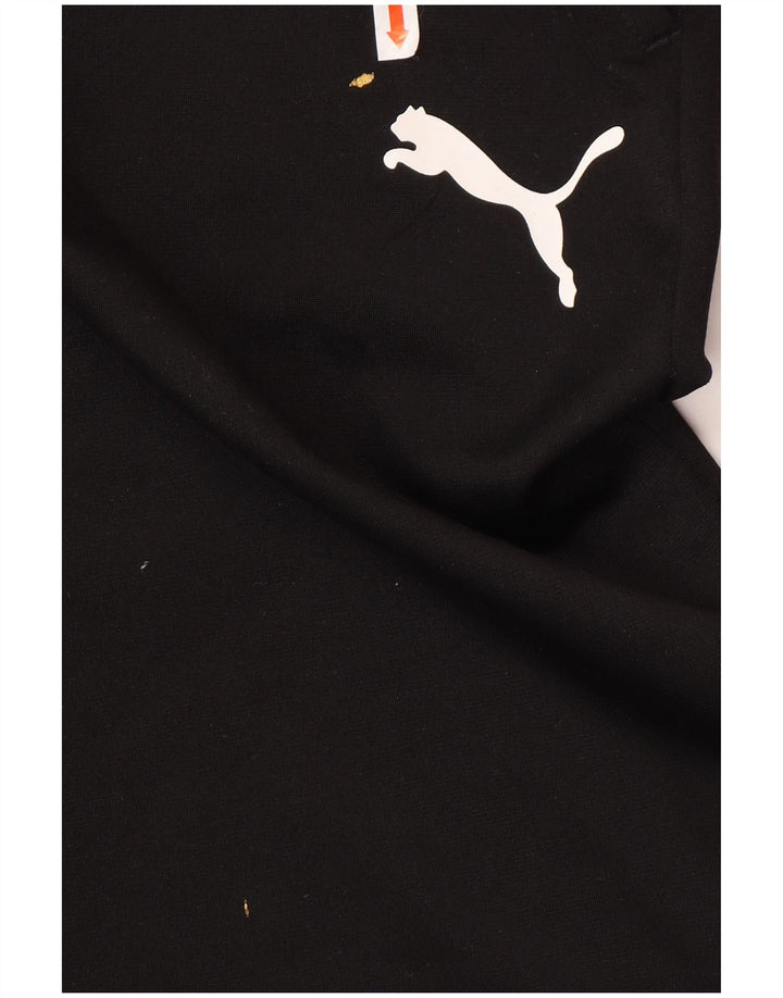 PUMA Pantalones de chándal para hombre, talla grande, poliéster negro