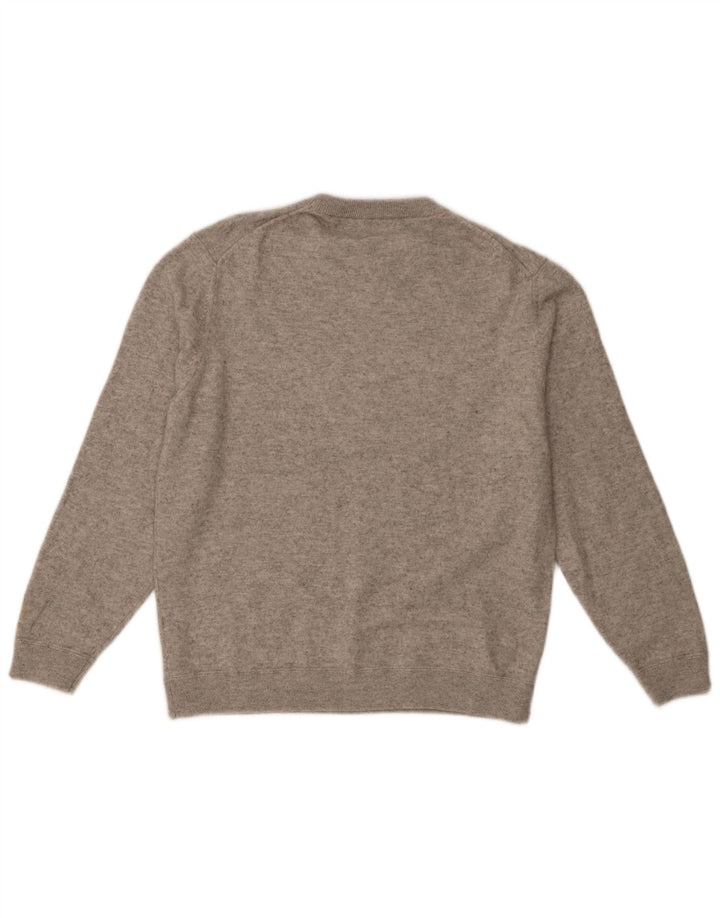 Massimo Dutti Jersey Hombre Cuello Redondo Lana Moteada Gris 2XL